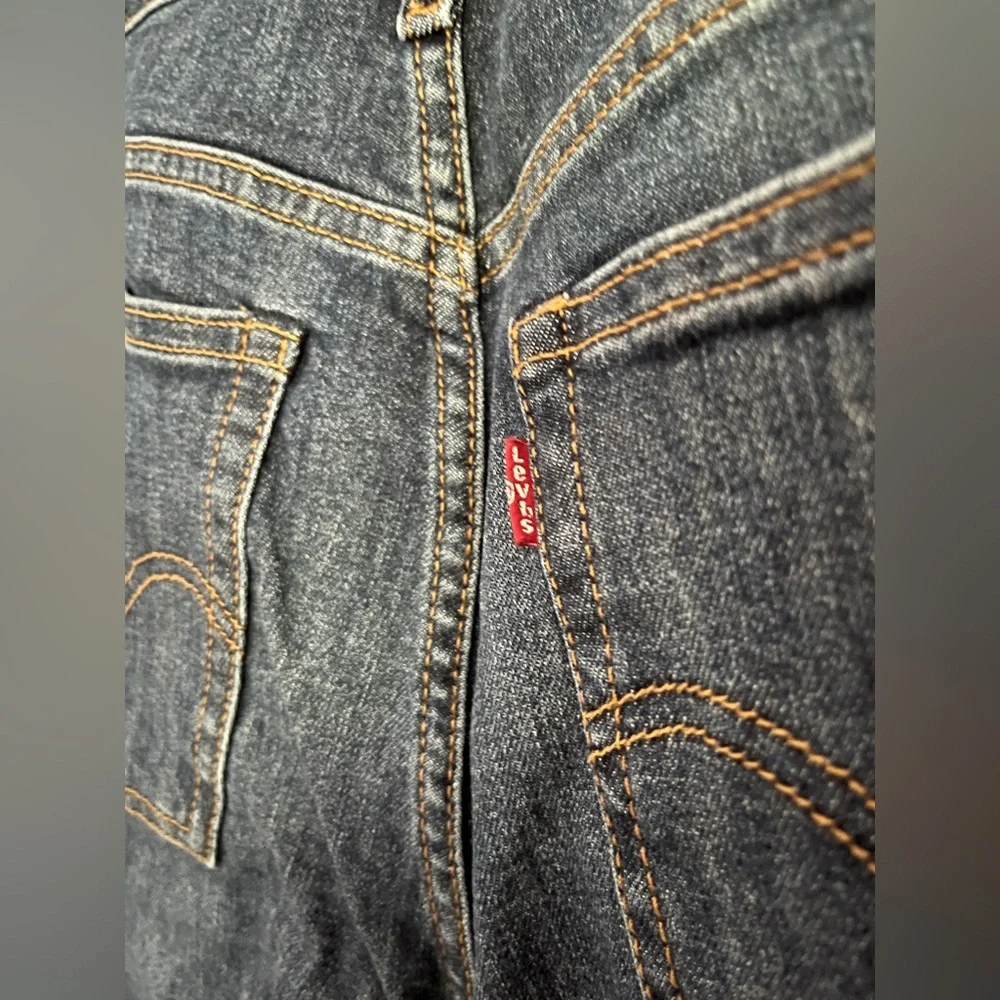🤩👖 Levi’s Wedgie Skinny 25 women’s dark wash jeans worn once 👖🤩 denim - Picture 8 of 10